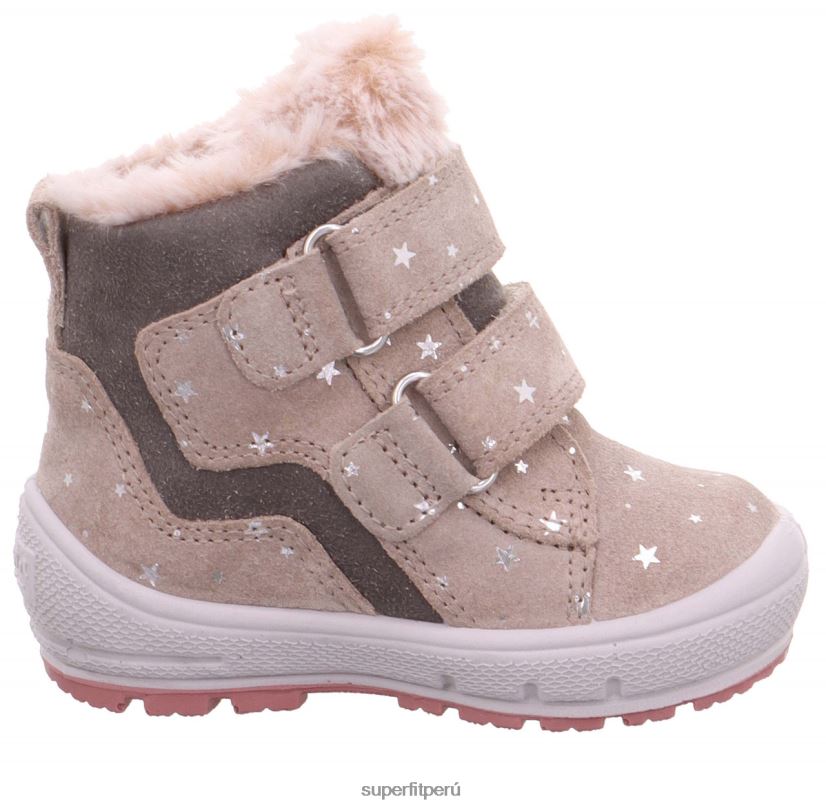 educación física Superfit bebés Groovy - bota con cierre de velcro beis/gris V06L24453 botas
