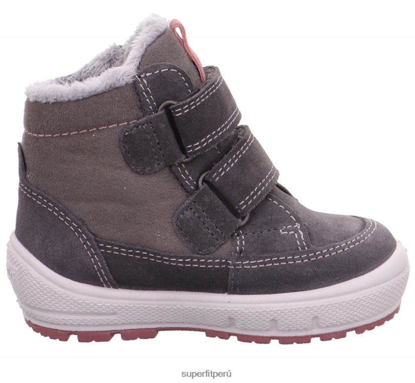 educación física Superfit bebés Groovy - bota con cierre de velcro gris/rosa V06L24494 botas