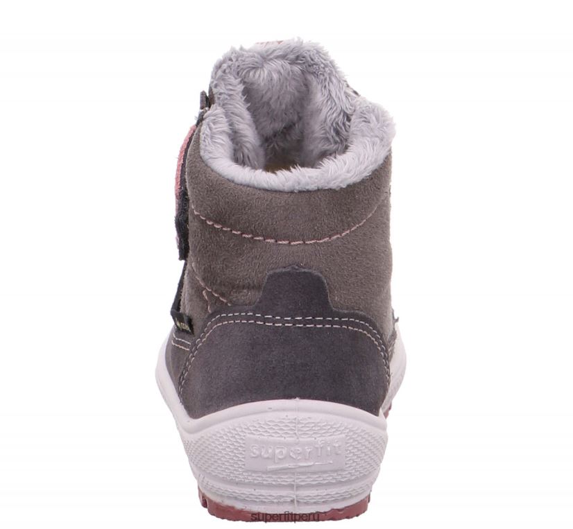 educación física Superfit bebés Groovy - bota con cierre de velcro gris/rosa V06L24494 botas