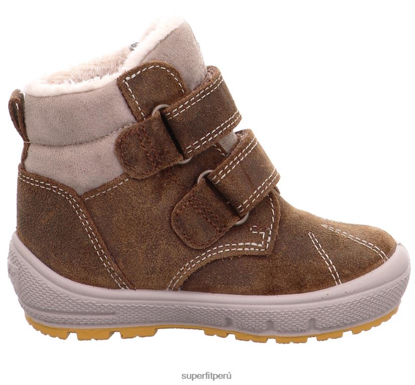 educación física Superfit bebés Groovy - bota con cierre de velcro marrón/beige V06L24480 botas