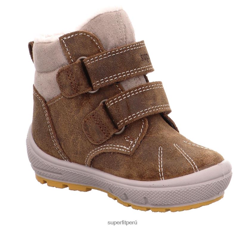 educación física Superfit bebés Groovy - bota con cierre de velcro marrón/beige V06L24480 botas