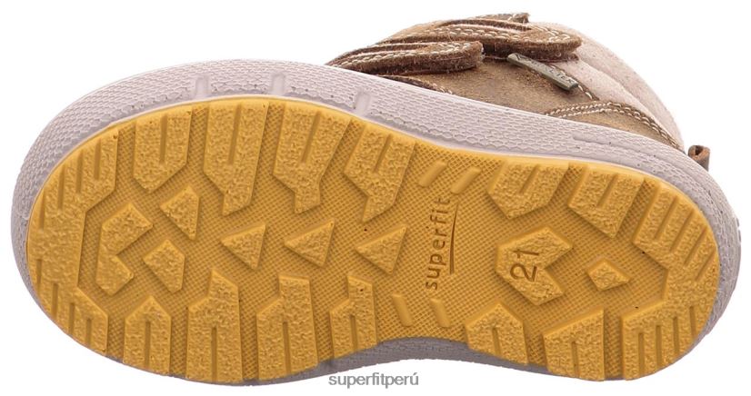 educación física Superfit bebés Groovy - bota con cierre de velcro marrón/beige V06L24480 botas