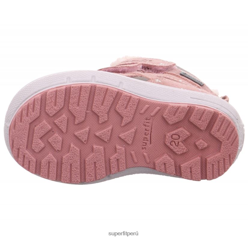 educación física Superfit bebés Groovy - bota con cierre de velcro rosa/gris V06L24445 botas