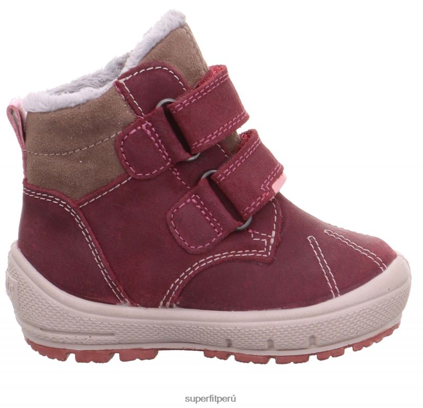 educación física Superfit bebés Groovy - bota con cierre de velcro rosa/gris V06L24450 botas