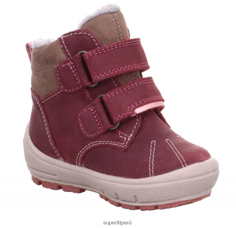educación física Superfit bebés Groovy - bota con cierre de velcro rosa/gris V06L24450 botas