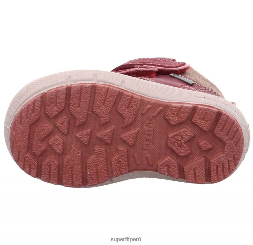 educación física Superfit bebés Groovy - bota con cierre de velcro rosa/gris V06L24450 botas
