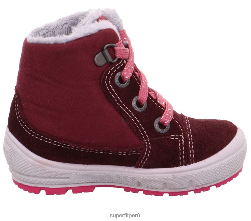 educación física Superfit bebés Groovy - bota con cordones Rosa rojo V06L24461 botas