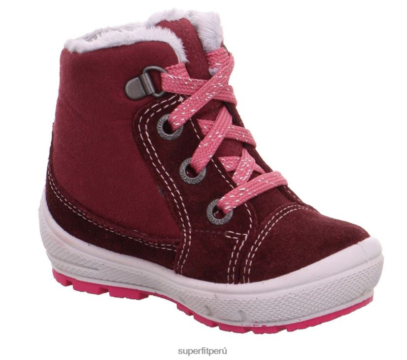 educación física Superfit bebés Groovy - bota con cordones Rosa rojo V06L24461 botas