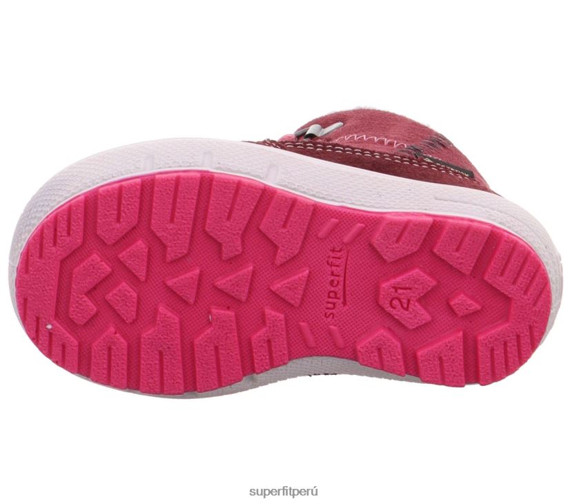 educación física Superfit bebés Groovy - bota con cordones Rosa rojo V06L24461 botas