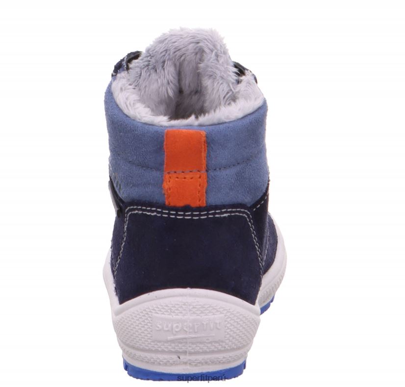educación física Superfit bebés Groovy - bota con cordones azul rojo V06L24459 botas