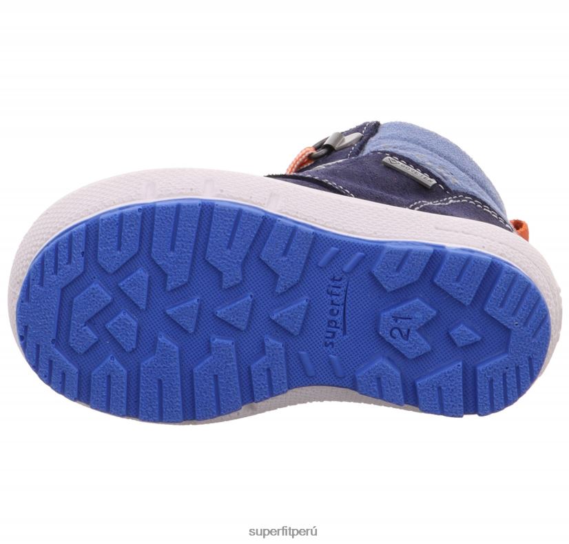 educación física Superfit bebés Groovy - bota con cordones azul rojo V06L24459 botas