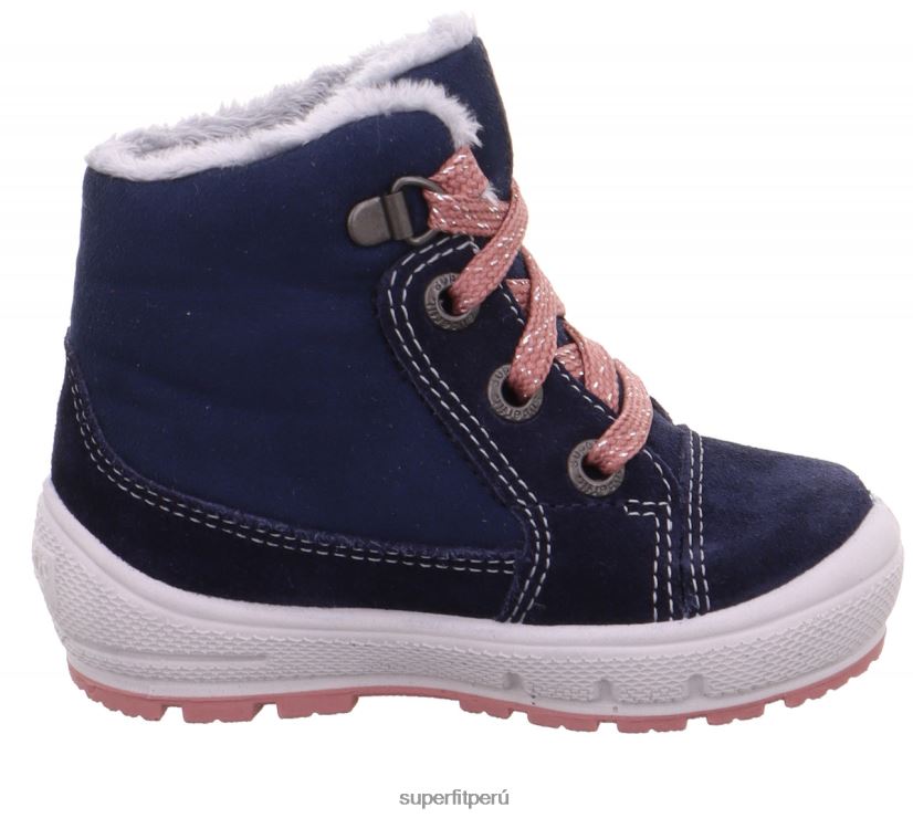 educación física Superfit bebés Groovy - bota con cordones azul rosado V06L24435 botas