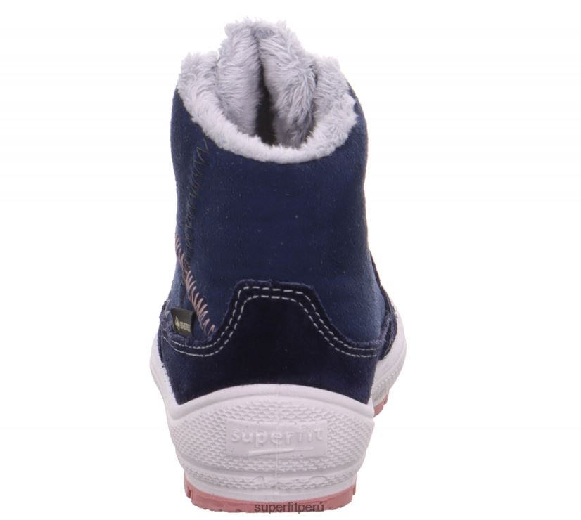 educación física Superfit bebés Groovy - bota con cordones azul rosado V06L24435 botas