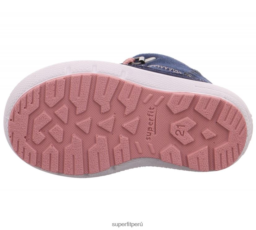 educación física Superfit bebés Groovy - bota con cordones azul rosado V06L24435 botas