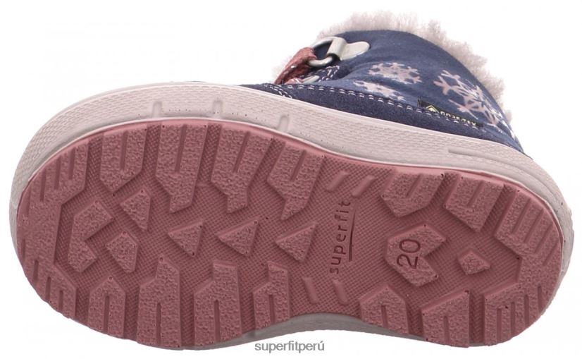 educación física Superfit bebés Groovy - bota con cordones azul rosado V06L24489 botas