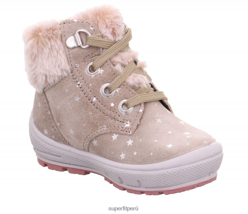 educación física Superfit bebés Groovy - bota con cordones beige V06L24465 botas