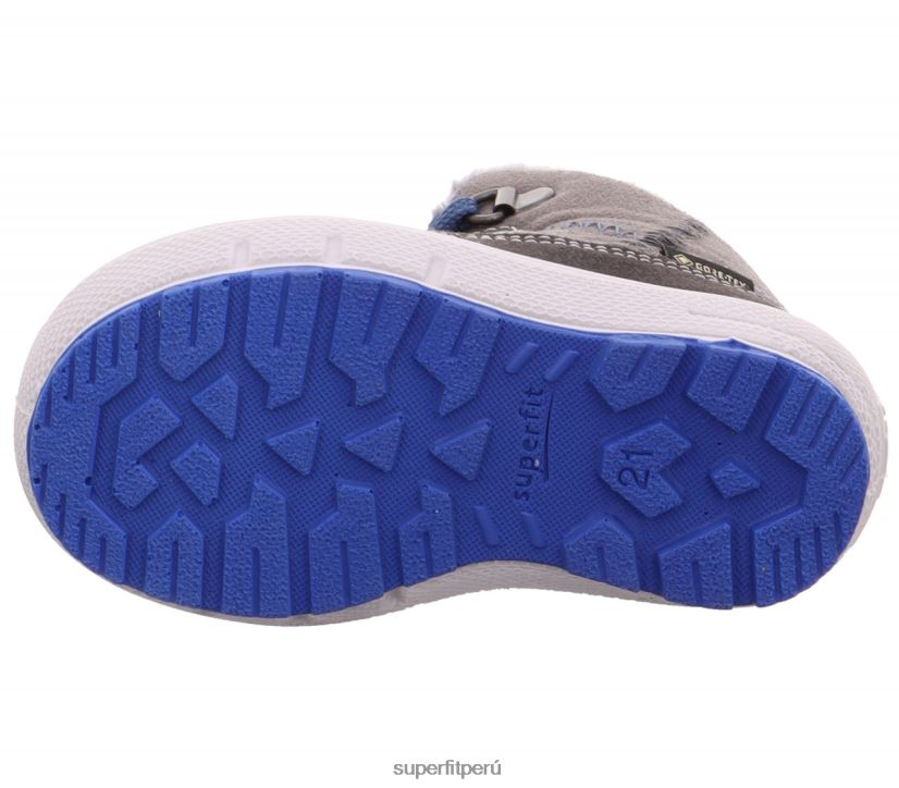 educación física Superfit bebés Groovy - bota con cordones gris azul V06L24437 botas
