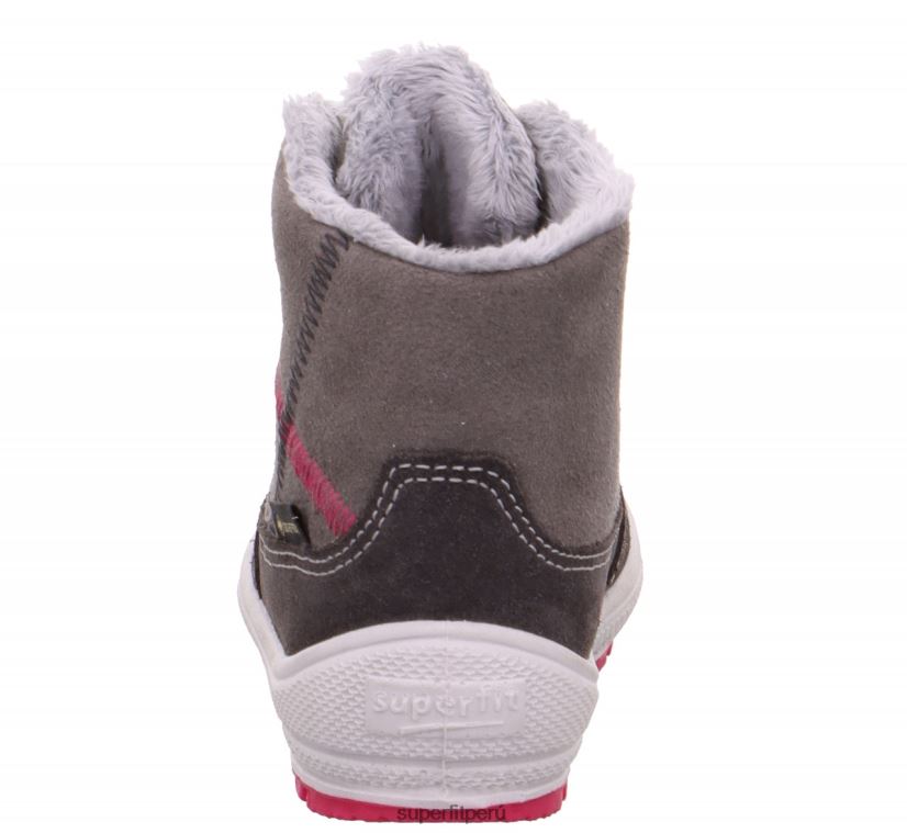 educación física Superfit bebés Groovy - bota con cordones gris/rosa V06L24443 botas
