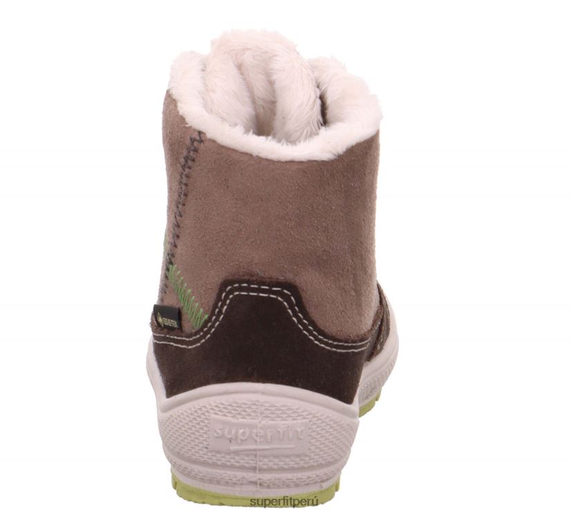 educación física Superfit bebés Groovy - bota con cordones marrón/verde V06L24463 botas