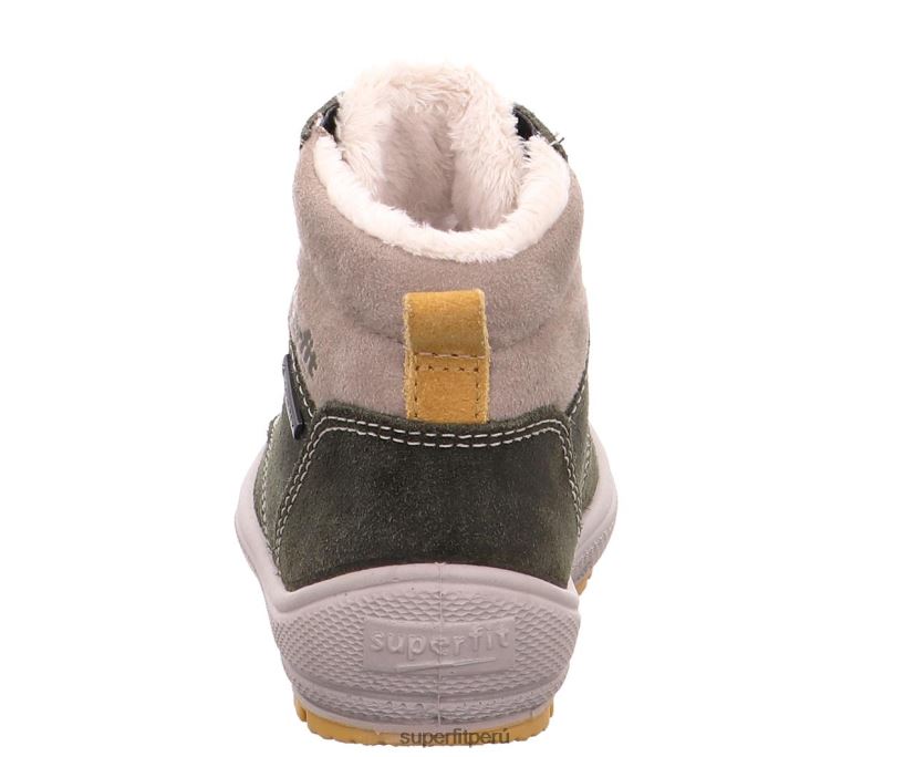educación física Superfit bebés Groovy - bota con cordones verde/beige V06L24469 botas