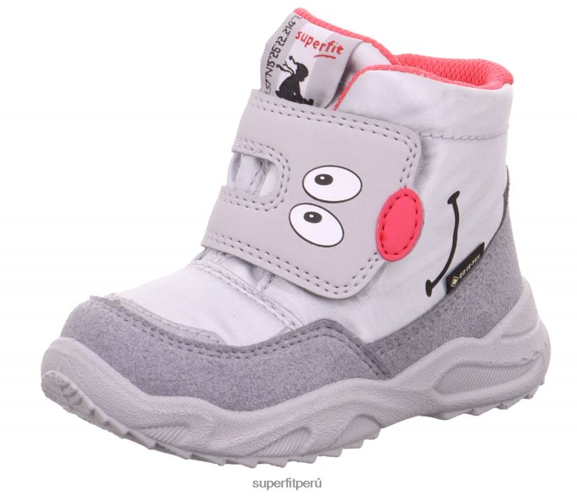 educación física Superfit bebés glaciar - bota con cierre de velcro gris claro/rosa V06L24467 botas