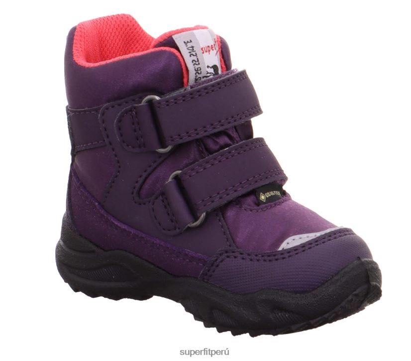 educación física Superfit bebés glaciar - bota con cierre de velcro morado/rosa V06L24440 botas