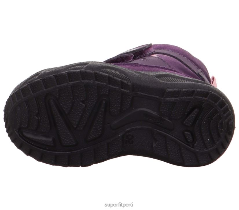 educación física Superfit bebés glaciar - bota con cierre de velcro morado/rosa V06L24440 botas