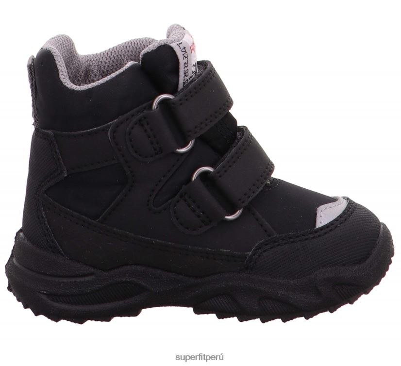 educación física Superfit bebés glaciar - bota con cierre de velcro negro/gris claro V06L24472 botas
