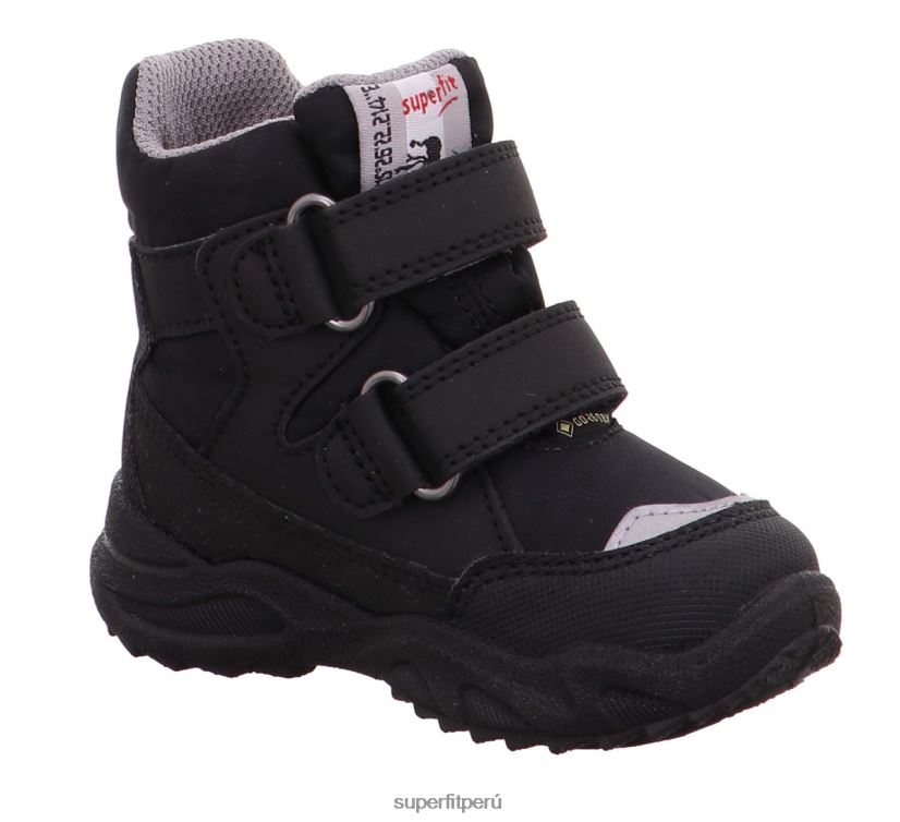 educación física Superfit bebés glaciar - bota con cierre de velcro negro/gris claro V06L24472 botas