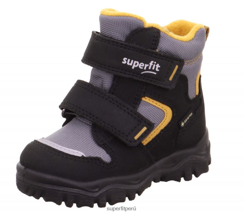 educación física Superfit bebés husky1 - bota con cierre de velcro amarillo negro V06L24454 botas