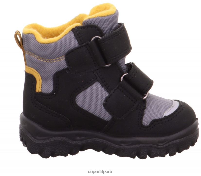educación física Superfit bebés husky1 - bota con cierre de velcro amarillo negro V06L24454 botas