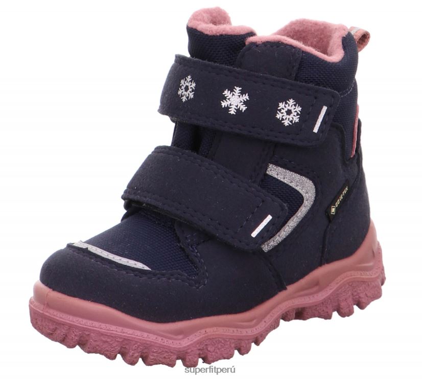 educación física Superfit bebés husky1 - bota con cierre de velcro azul rosado V06L24496 botas
