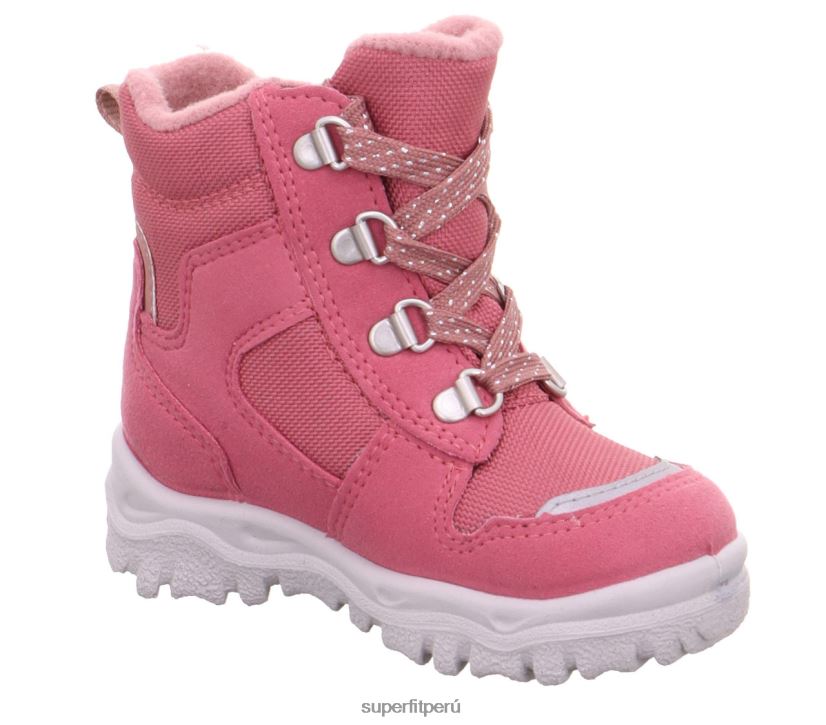 educación física Superfit bebés husky1 - bota con cordones rosa V06L24487 botas