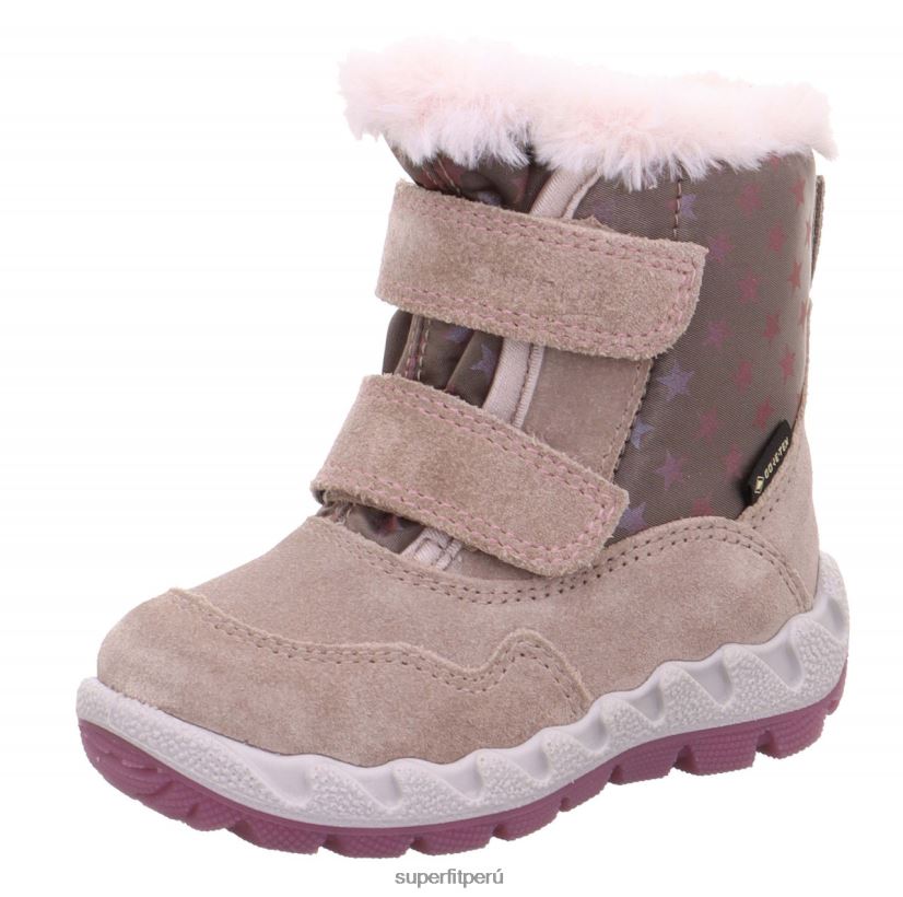 educación física Superfit bebés icebird - bota con cierre de velcro beis/rosa V06L24492 botas
