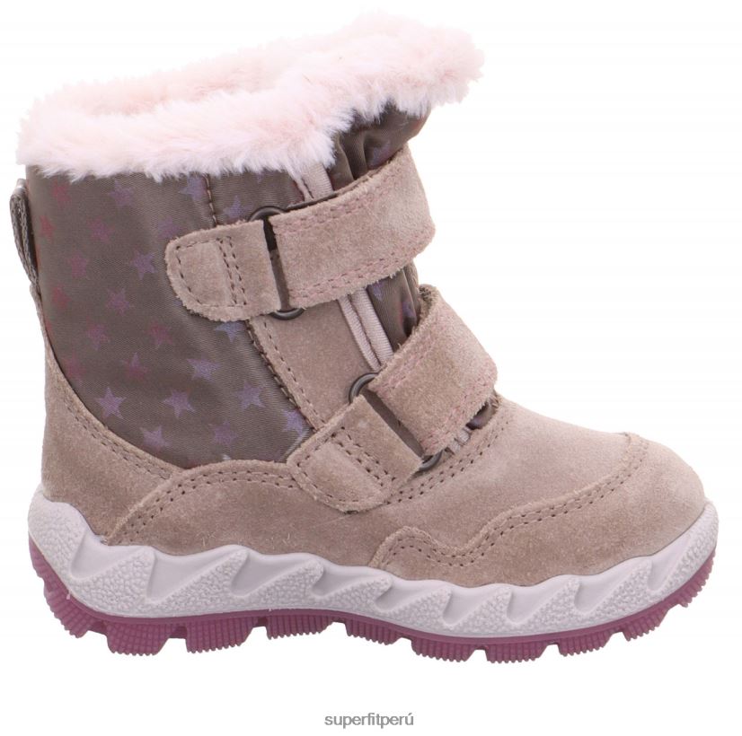 educación física Superfit bebés icebird - bota con cierre de velcro beis/rosa V06L24492 botas
