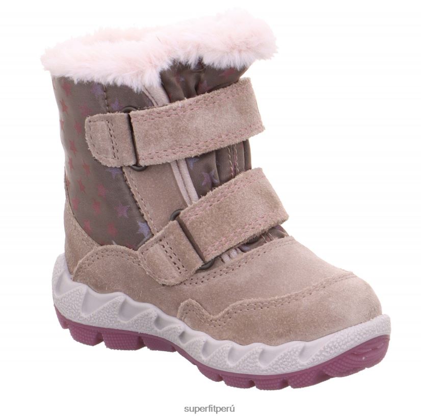 educación física Superfit bebés icebird - bota con cierre de velcro beis/rosa V06L24492 botas