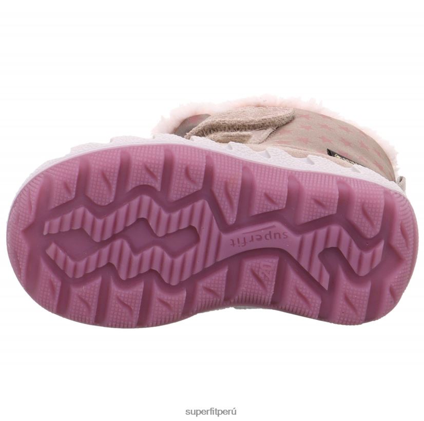 educación física Superfit bebés icebird - bota con cierre de velcro beis/rosa V06L24492 botas