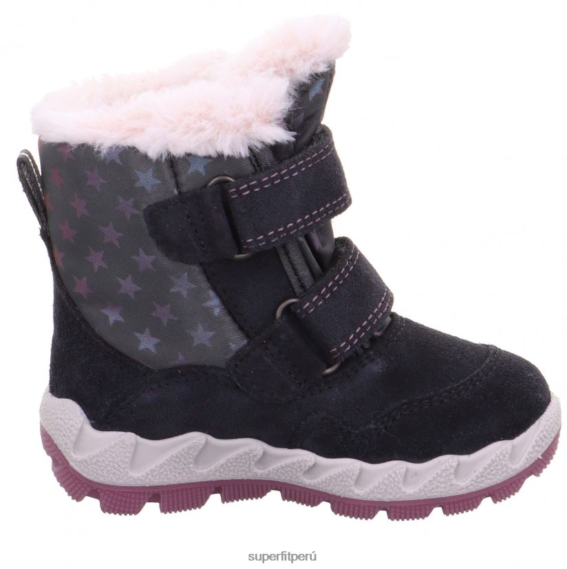 educación física Superfit bebés icebird - bota con cierre de velcro gris/rosa V06L24484 botas