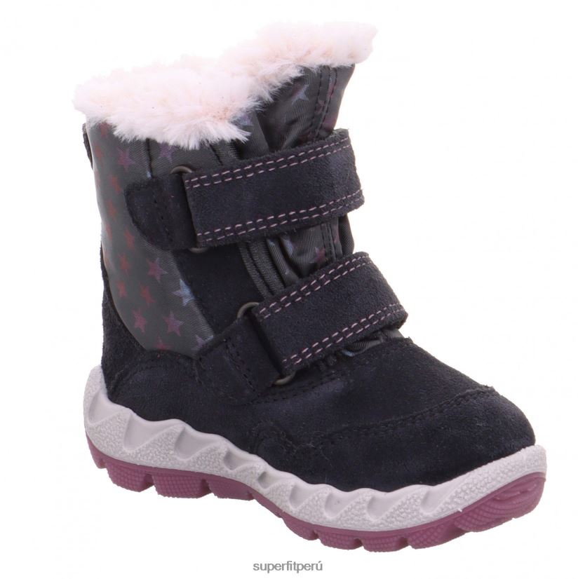 educación física Superfit bebés icebird - bota con cierre de velcro gris/rosa V06L24484 botas