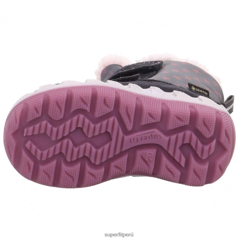 educación física Superfit bebés icebird - bota con cierre de velcro gris/rosa V06L24484 botas