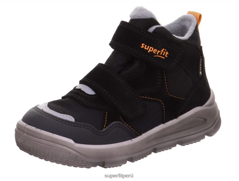 educación física Superfit bebés mars - bota con cierre de velcro negro/naranja V06L24456 botas