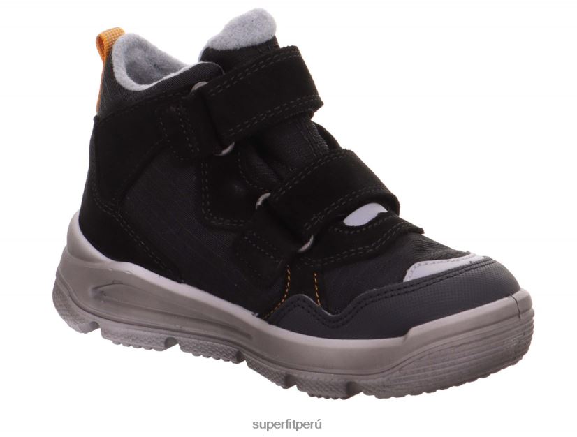 educación física Superfit bebés mars - bota con cierre de velcro negro/naranja V06L24456 botas