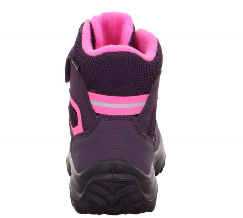 educación física Superfit bebés snowcat - bota con cierre de velcro morado/rosa V06L24485 botas