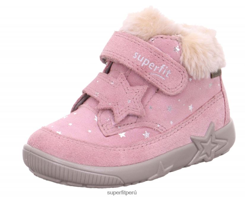 educación física Superfit bebés starlight - bota con cierre de velcro rosa V06L24510 botas