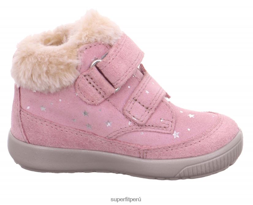 educación física Superfit bebés starlight - bota con cierre de velcro rosa V06L24510 botas