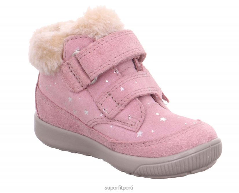 educación física Superfit bebés starlight - bota con cierre de velcro rosa V06L24510 botas