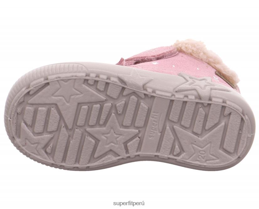 educación física Superfit bebés starlight - bota con cierre de velcro rosa V06L24510 botas