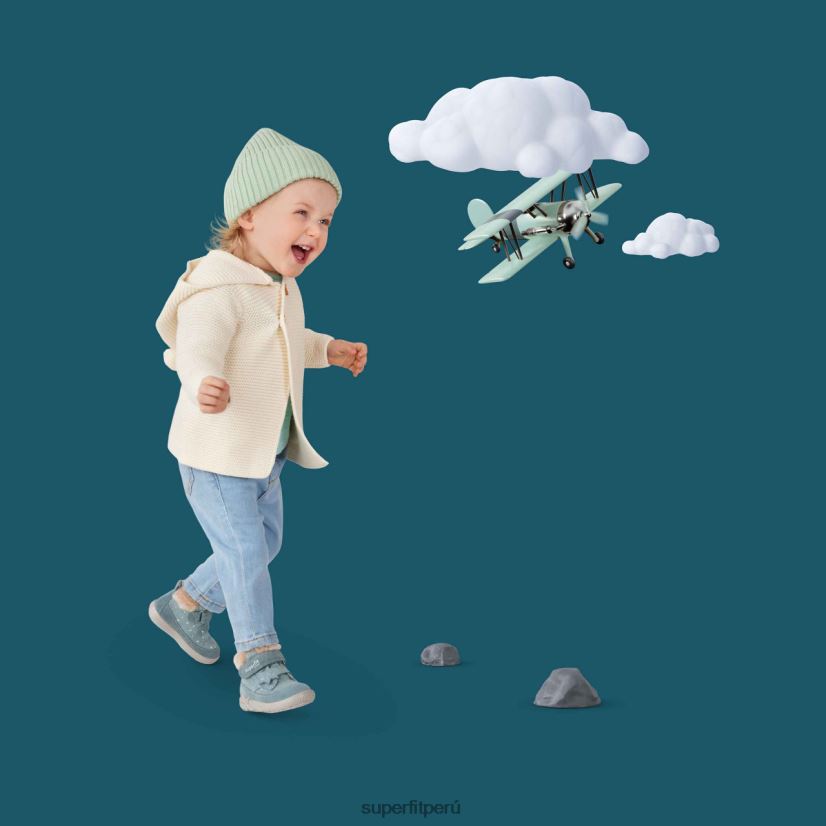 educación física Superfit bebés starlight - bota con cierre de velcro verde claro V06L24508 botas