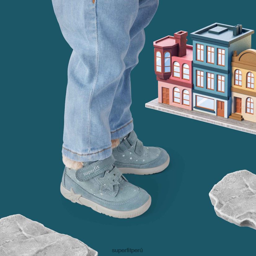 educación física Superfit bebés starlight - bota con cierre de velcro verde claro V06L24508 botas