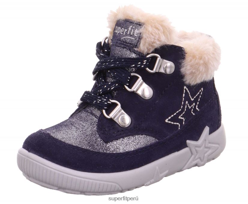 educación física Superfit bebés starlight - bota con cordones azul V06L24511 botas